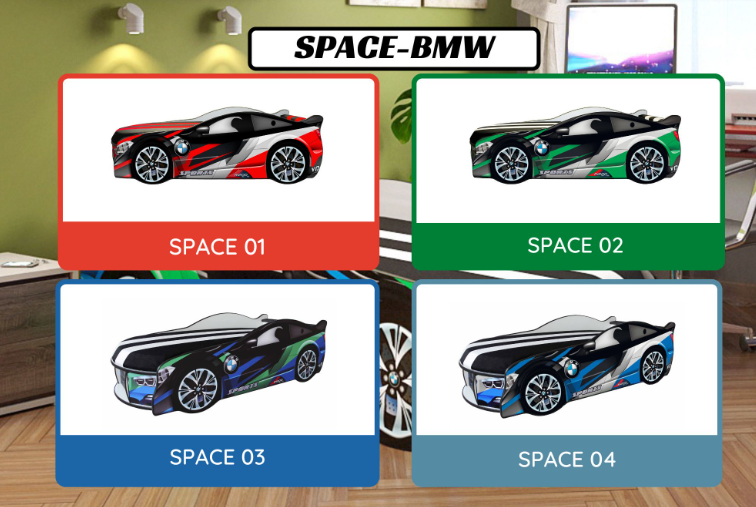 Спортивная кровать машинка  SPACE BMW SPACE 01  фото